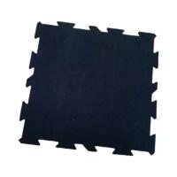 Универсальное промышленное напольное резиновое покрытие «Puzzle», размер 500х500х12мм, чёрное