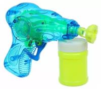 Мыльные пузыри «Пистолет световой» с насадкой и флаконом, 50 мл, цвета микс