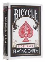 Игральные карты Bicycle Standard Rider Back, черные