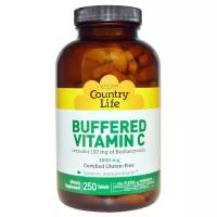 Витамин C Country Life Buffered Vitamin C (буферизованный витамин С) 1000 мг 250 таблеток