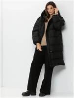 Удлиненная стеганная куртка женская, Gerry Weber, 650249-31165-11000, черный, размер - 46