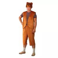 Батик Карнавальный костюм для взрослых Медведь, 52-54 размер 6035-52-54