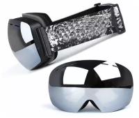 Горнолыжные очки для экстремальных видов спорта Анти-туман, со сменными линзами UV400, имеющие покрытие AntiFog. Цвет: С1