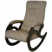 Кресло качалка Сириус Венера темный орех Торонто 01,цвет серо-коричневый, 55х100х80 см