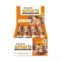 Протеиновый батончик PhD Nutrition Smart Bar 12 x 64 г, Шоколад - Арахисовое масло