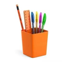 Набор настольный канцелярский 6 предметов ErichKrause Base, Neon Solid, оранжевый