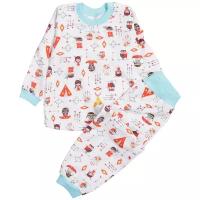 Пижама для малышей трикотажная с начесом Совенок Дона размер 56-98