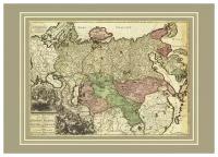 Новая карта всей империи Великой России, 68х48 см