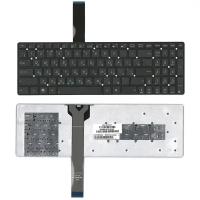 Клавиатура для ноутбука Asus R700V, русская, черная, плоский Enter
