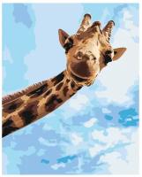 Веселый жираф Раскраска картина по номерам на холсте Z-MV149 40х50