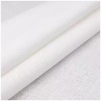 784 (802)Ткань для вышивания равномерного переплетения 30ct, цвет белый, 100% хлопок, 100*150см