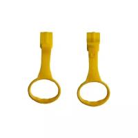 Пластиковые кольца Floopsi для манежа или защитного барьера, цв. желтый, 2 шт. Ручки для манежа или барьера, подвесное кольцо