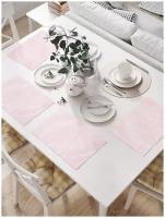 Комплект салфеток JoyArty "Розовый мраморный узор" для сервировки стола (32х46 см, 4 шт.)