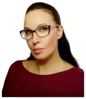 Женские очки для зрения с диоптриями, РЦ 58-60 мм, +1,0