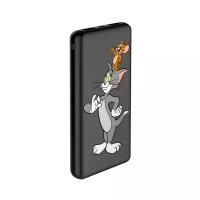 Внешний аккумулятор 10000 mAh, Tom&Jerry, черный, Deppa 124581