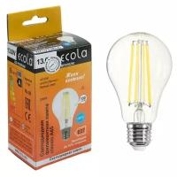 Лампа светодиодная филаментная Ecola classic Premium, А65, 13 Вт, Е27, 4000 К, 360°, 220 В 5375288