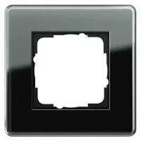 Gira Рамка 1- постовая Gira Esprit C черное стекло 0211505