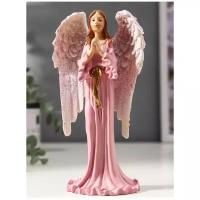 Фигурка-сувенир Ангел-хранитель с золотистыми крыльями