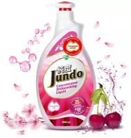 Концентрированный гель для мытья посуды и детских принадлежностей Jundo "Sakura" c гиалуроновой кислотой, 1000 мл
