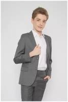 Школьный пиджак для мальчика шалуны 211073 серый 38, 146