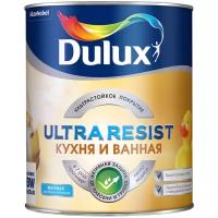 Краска акриловая Dulux Ultra Resist Кухня и ванная влагостойкая моющаяся матовая