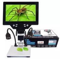 Цифровой микроскоп с большим ЖК дисплеем и записью для прикладных работ и пайки DigiMicro DTX 700 LCD Pro