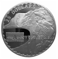 (2008) Монета Соломоновы Острова 2008 год 25 долларов "Солдат" Серебро Ag 925 PROOF