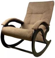 Кресло-качалка классическое для дома и дачи, цвет коричневый