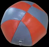 Мяч медбол 1кг из тента. Диаметр 16см. Наполнитель текстиль + резиновая крошка DNN