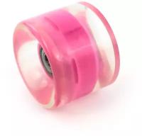 Колеса для пенниборда со светодиодами розовый