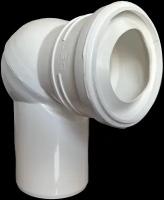 Канализационный отвод угол фановый с регулируемым углом LEO MINOR 110 мм (U1NWC) универсальный WC