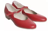 Туфли народные женские, цвет красный (р.37) 1802138