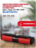 Портативная Магнитола с Bluetooth MAX Q 65 Red/Акустика/FM/AM/SW/TWS