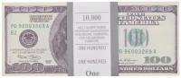 Филькина Грамота сувенирные деньги 100 долларов, зеленый