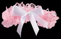 Подвязка для невесты "Нинэль", розовая