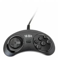 Джойстик Sega матовый с черн.кнопками