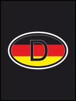 Наклейка на авто "Germany flag D" 17х10см