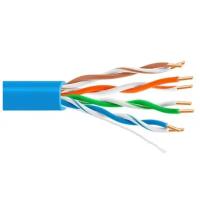 Сетевой кабель 5bites UTP / SOLID / 5E / 24AWG / CCA / PVC 100m Blue US5505-100A-BL