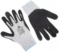 Перчатки защитные от порезов (5 класс) с нитриловым покрытием Jeta Safety JCN051 размер 9/L/1 пара