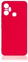 DF / Силиконовый чехол для телефона Infinix Smart 6 Plus на смартфон Инфиникс Смарт 6 Плюс DF inCase-14 (red) / красный