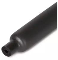 Термоусадочная трубка КВТ ТТК клеевая ⌀ 6.0/2.0мм черная 10м