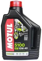 Полусинтетическое моторное масло Motul 5100 4T 10W40, 2 л