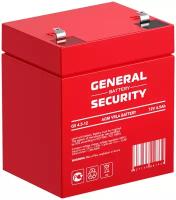 Свинцово-кислотный аккумулятор General Security GS 4.5-12 (12 В, 4.5 Ач)