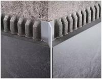 Профиль для плитки Y-образный "Мерседес" алюминиевый, до 10мм, 2,7м, ПО-97, Анод серебро матовое