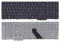 Клавиатура для ноутбука Acer Aspire 9300, 9400, 7000, 5735, 6930G Series. Плоский Enter. Черная, без рамки. PN: NSK-AFC2R