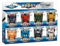 Набор 8 мини роботов трансформеров 9 см. / Робот - трансформер 8шт в подарочной коробке