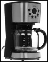 Капельная кофеварка DEXP DCM-1600, серебристого цвета