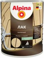 Лак яхтный Alpina палубный шелковисто-матовый алкидно-уретановый прозрачный 0.75 л