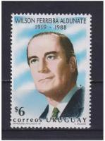 Почтовые марки Уругвай 1998г. "10 лет со дня смерти Уилсона Феррейры Алдунате" Политики MNH