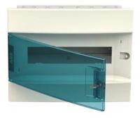 Распределительный шкаф ABB Mistral41 12 мод, IP41, встраиваемый, термопласт, зеленая дверь, с клеммами 1SLM004101A1203